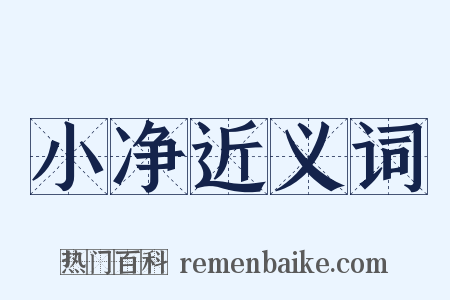 小净近义词是什么意思的图片